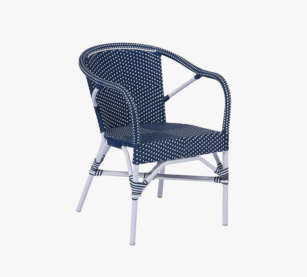 Madeleine Rattan Outdoor Dining Armchair Pottery Barn