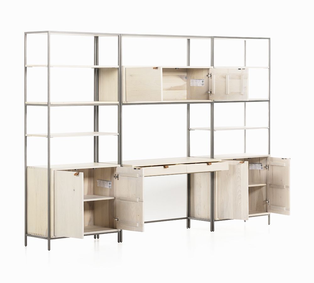 Graham Wall Desk with Bookcase Towers Pottery Barn