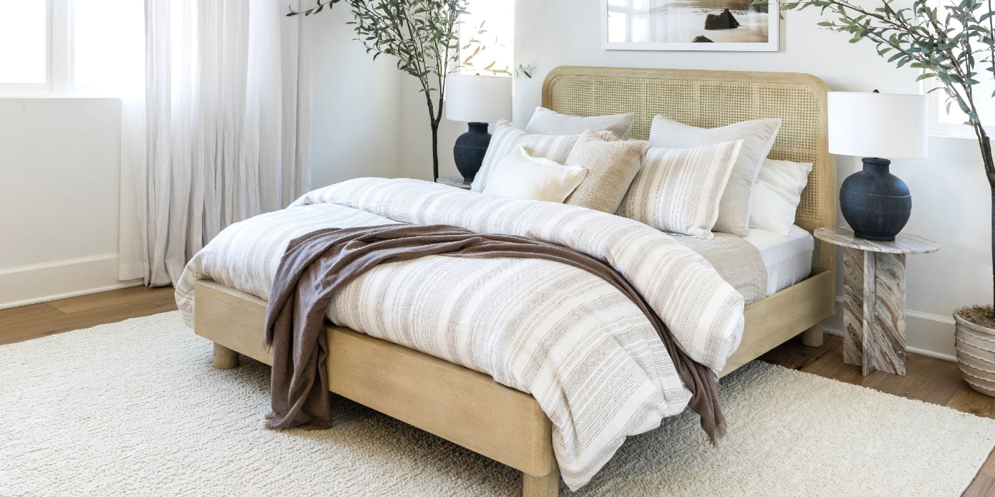 Manzanita Cane Platform Bed Pottery Barn