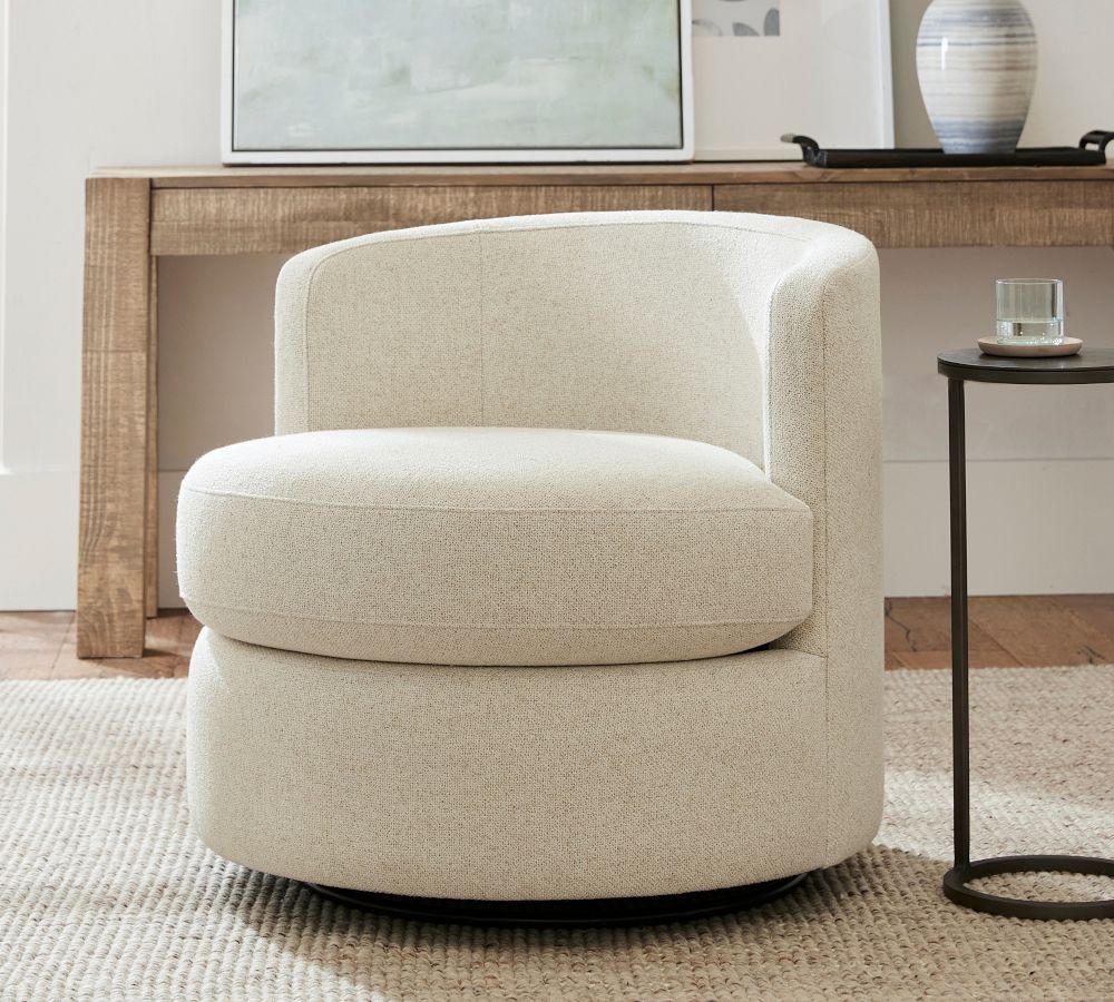 Balboa Upholstered Swivel Glider | Pottery Barn