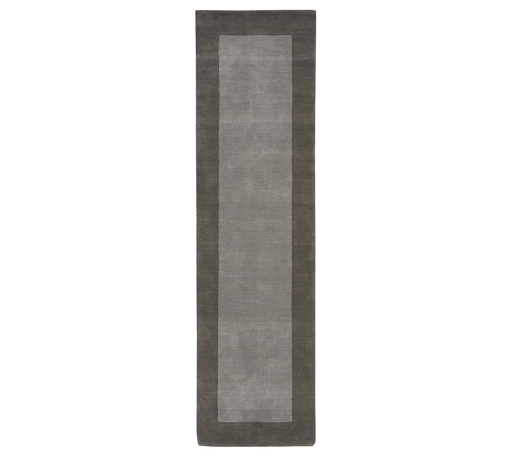 Henley Handwoven Wool Rug Gray Pottery Barn