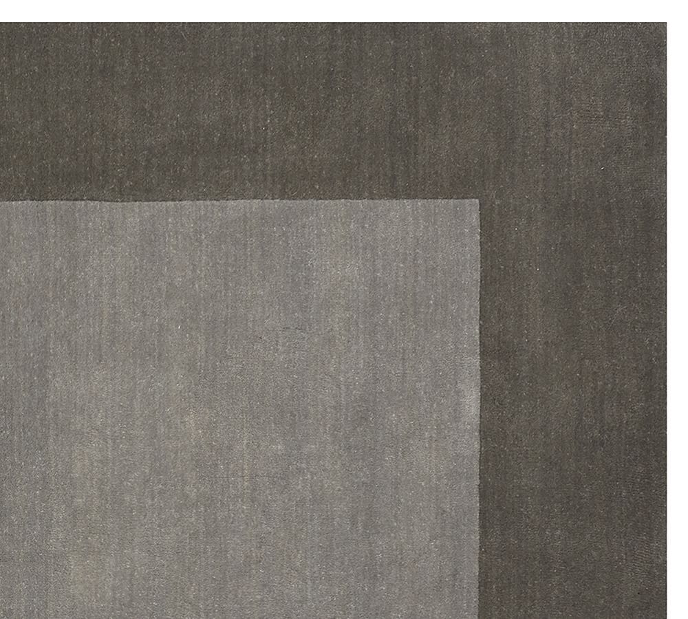 Henley Handwoven Wool Rug Gray Pottery Barn
