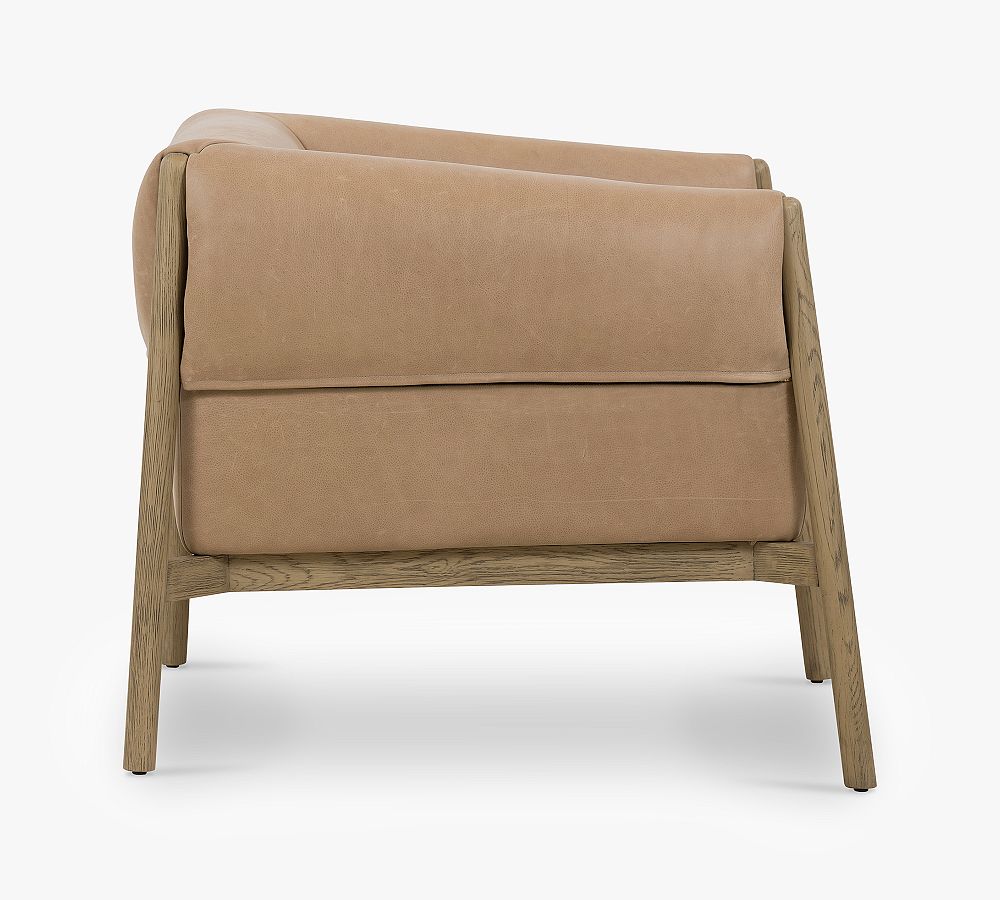 Astor Leather Armchair Pottery Barn