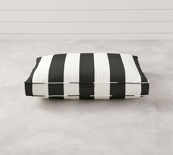Sunbrella Awning Striped Indoor/Outdoor Pet Bed Pottery Barn