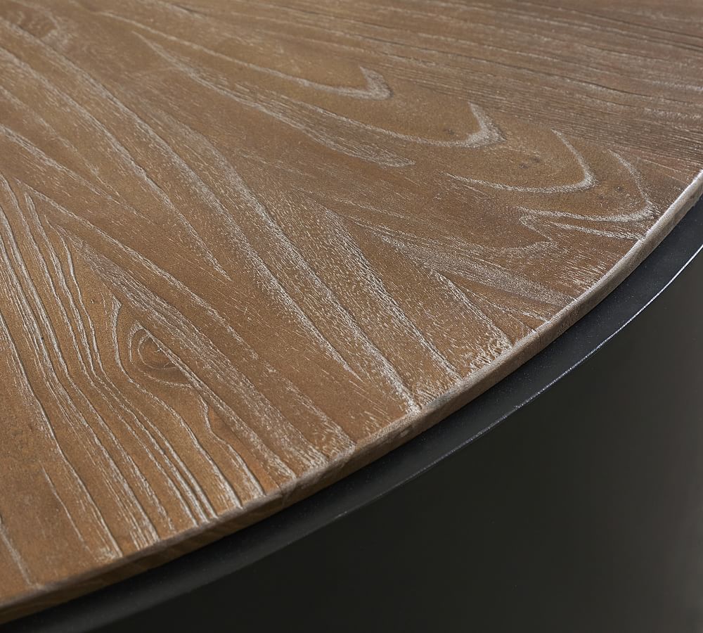 Brockton Round Reclaimed Wood Coffee Table Pottery Barn