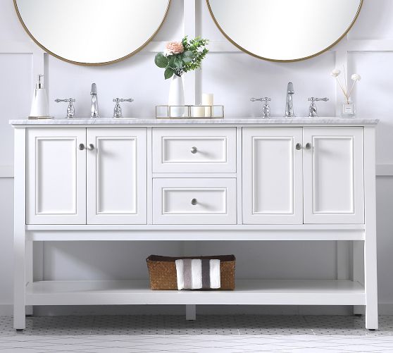 Taryn 60" Double Sink Vanity Pottery Barn