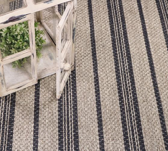 Custom Striped Sisal Rug Pottery Barn