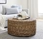 Woven Abaca Round Coffee Table | Pottery Barn