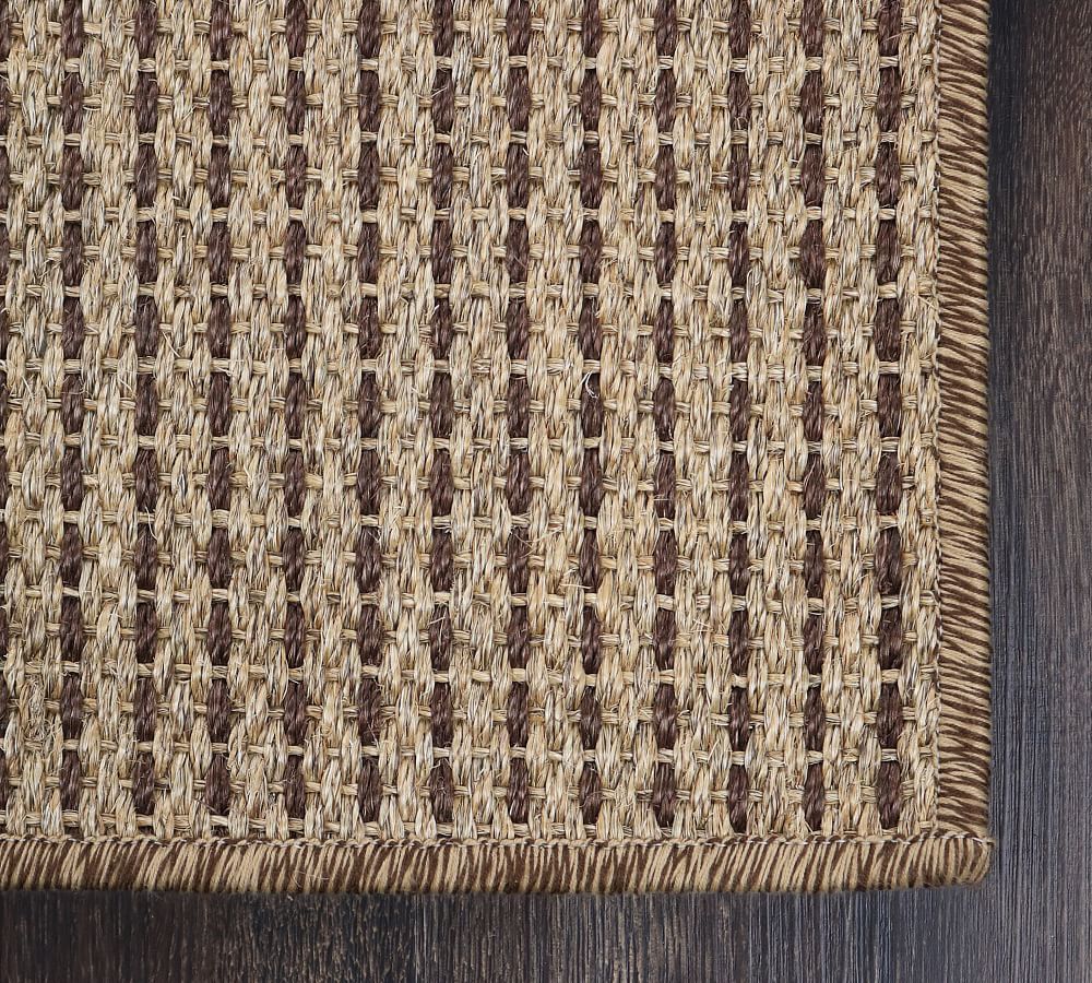 Custom Petite Striped Sisal Rug | Pottery Barn