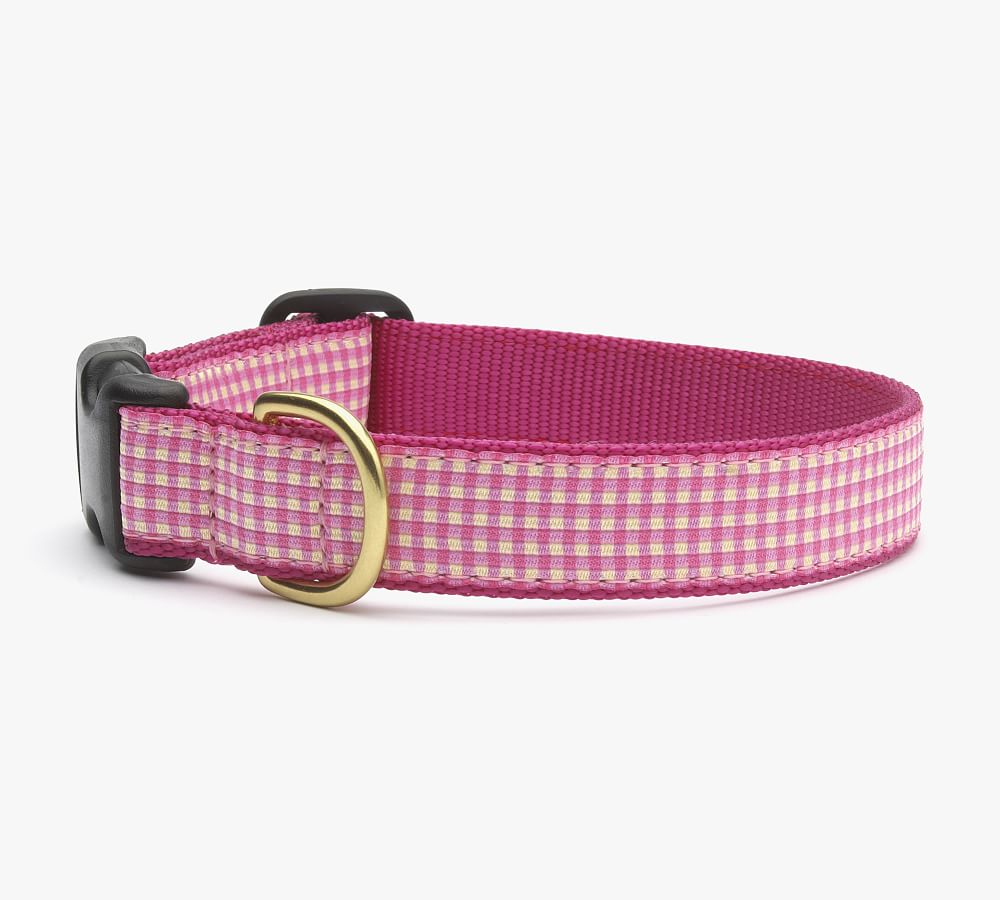 Harry Barker Small Gingham Dog Collar - S (Small)