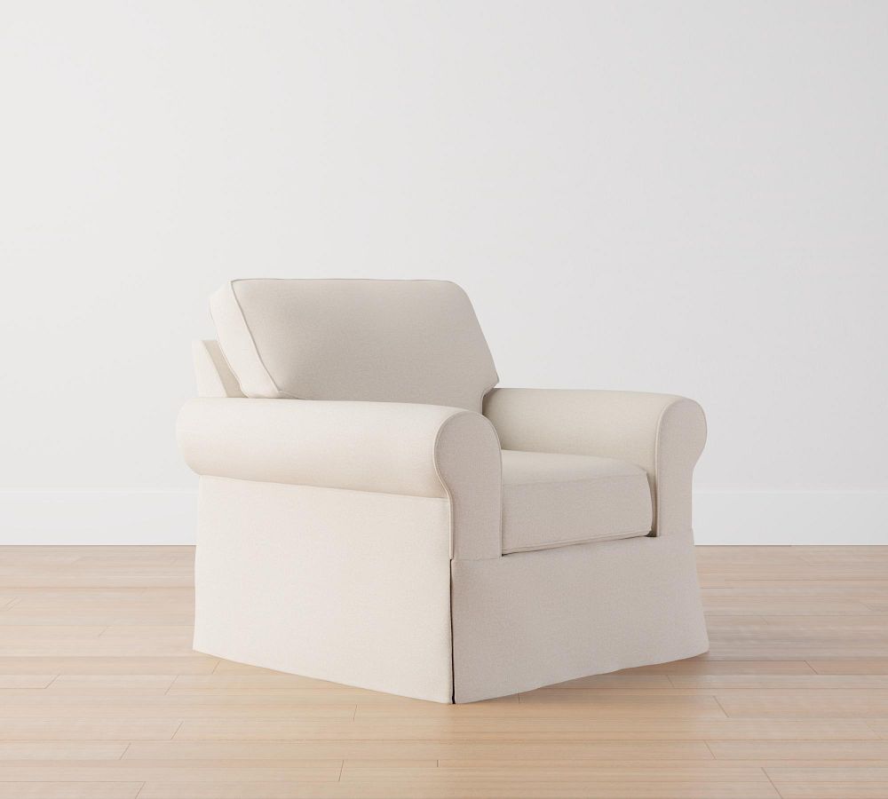 Buchanan Roll Arm Slipcovered Armchair Pottery Barn