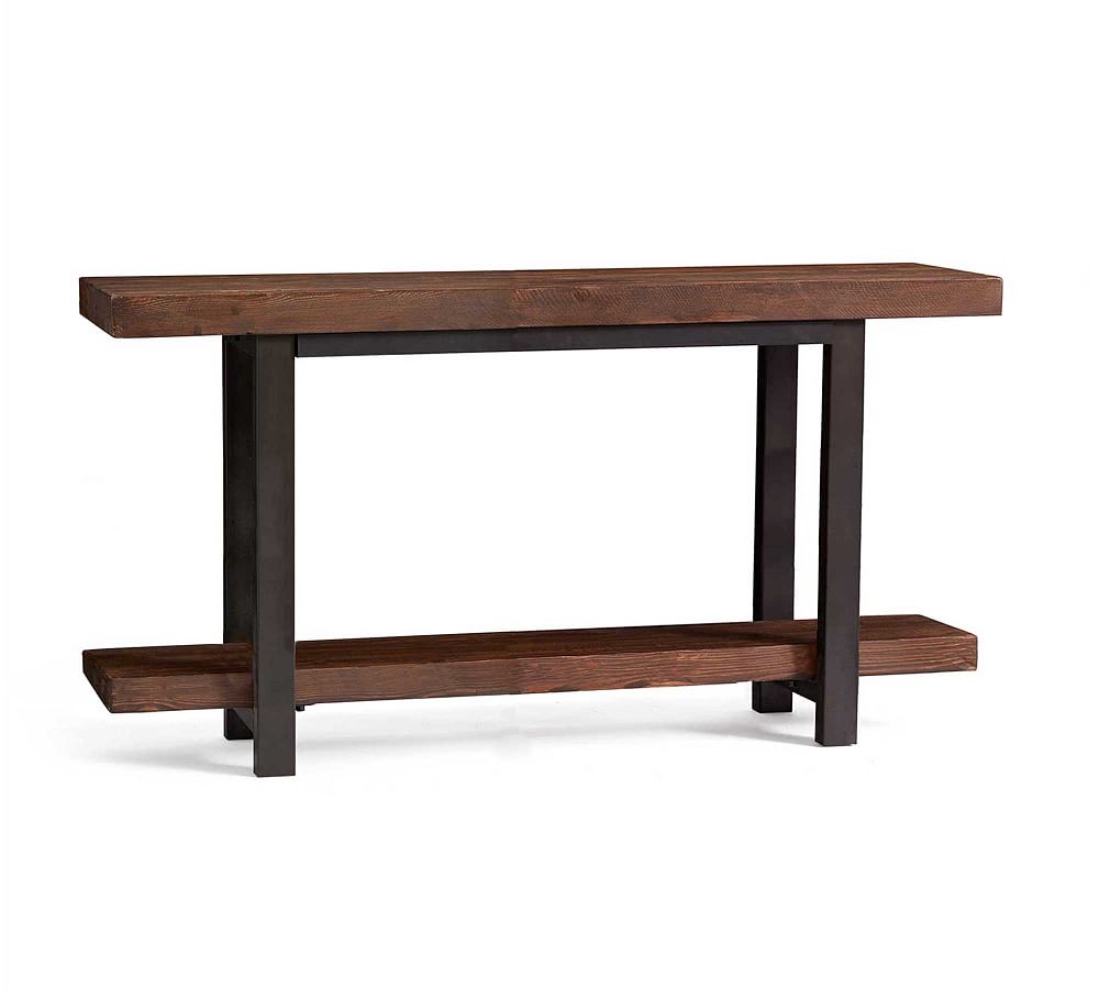 Griffin Reclaimed Wood 2Shelf Media Console Pottery Barn