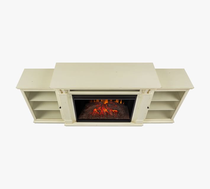 Real Flame® Tracey Grand Electric Fireplace Media Cabinet | Pottery Barn