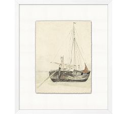 Fisherman's Boat Framed Print