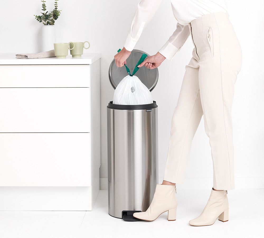 Brabantia 8 Gallon NewIcon Step On Trash Can Pottery Barn