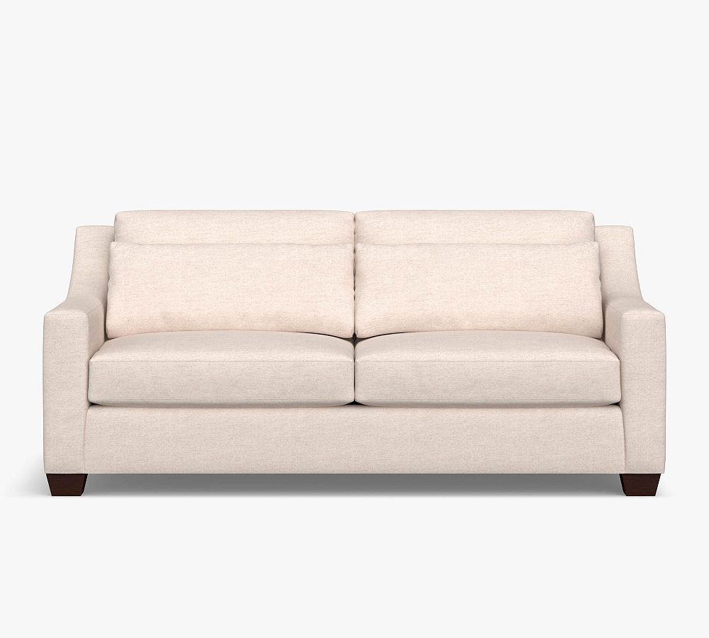 York Slope Arm Deep Seat Fabric Sofa Pottery Barn