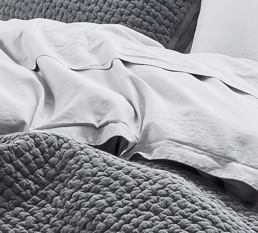 Washed Sateen Duvet Cover Pottery Barn