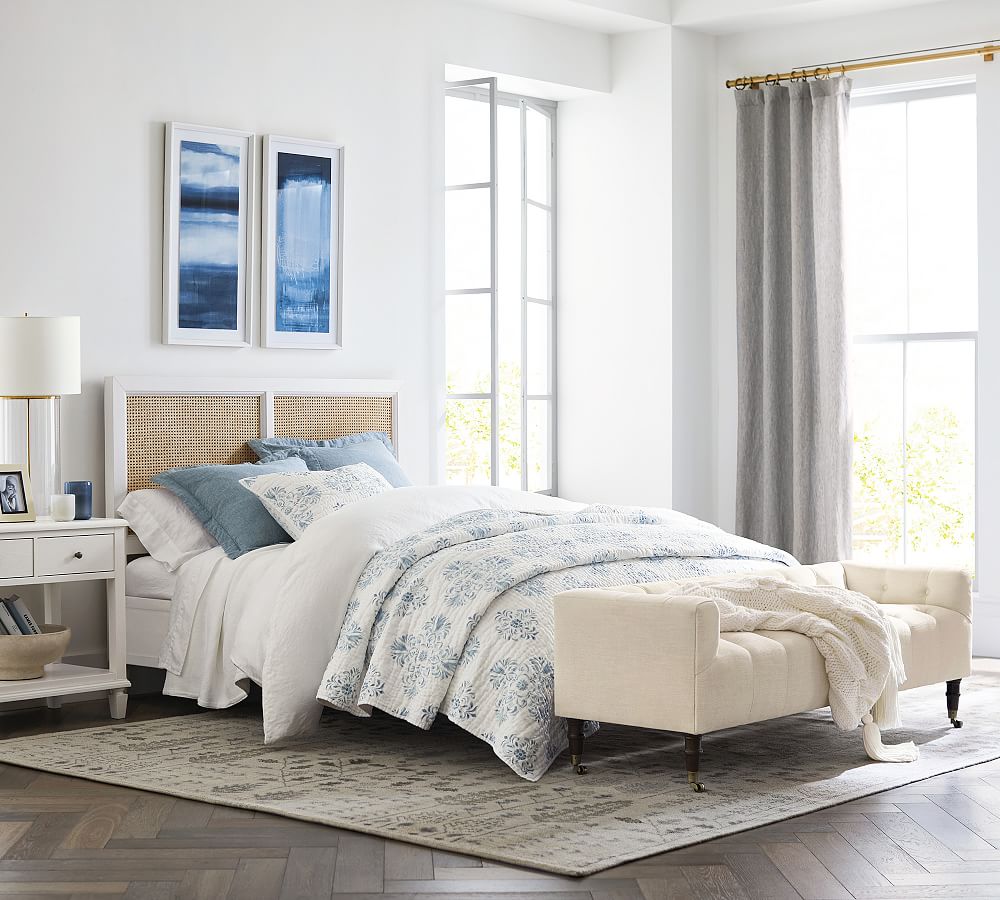 Remy Belgian Flax Linen Handcrafted Quilt & Shams Pottery Barn