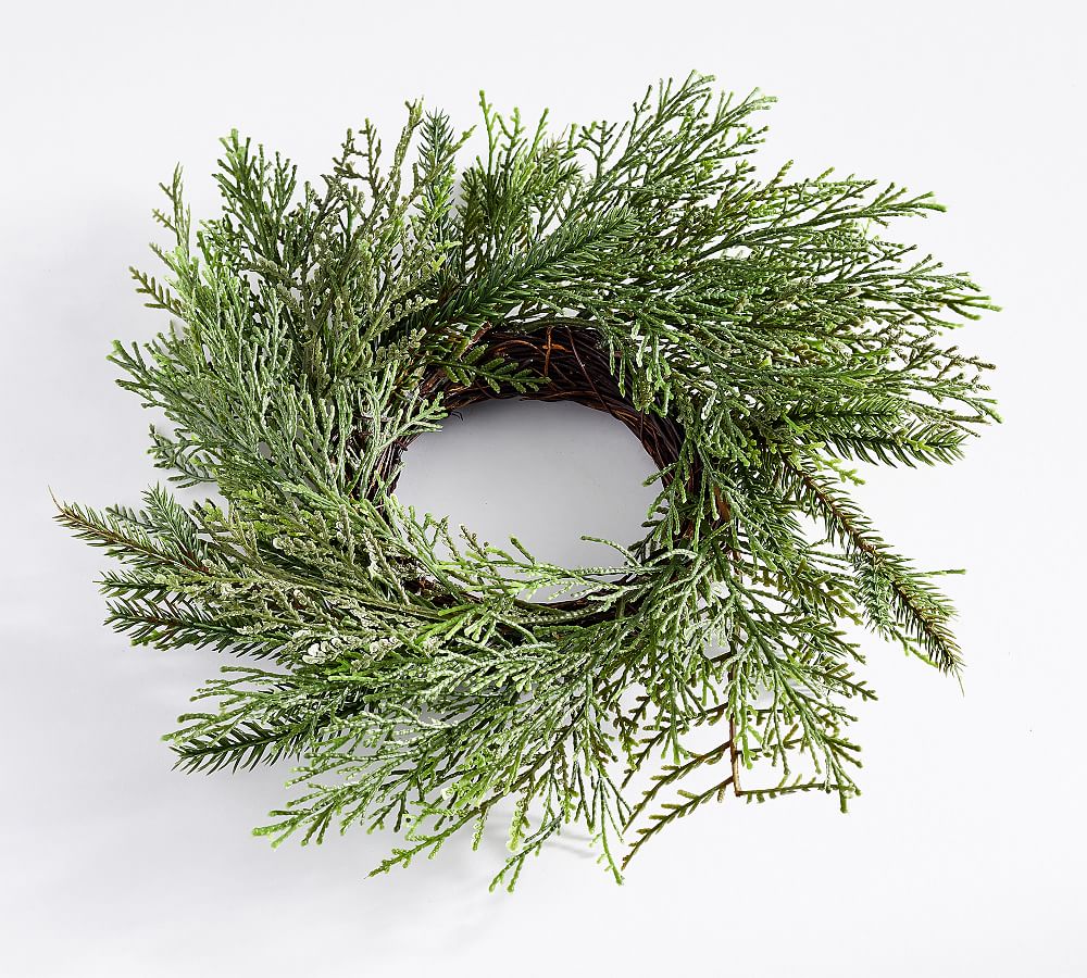 Faux Mixed Pine Wreath | Pottery Barn