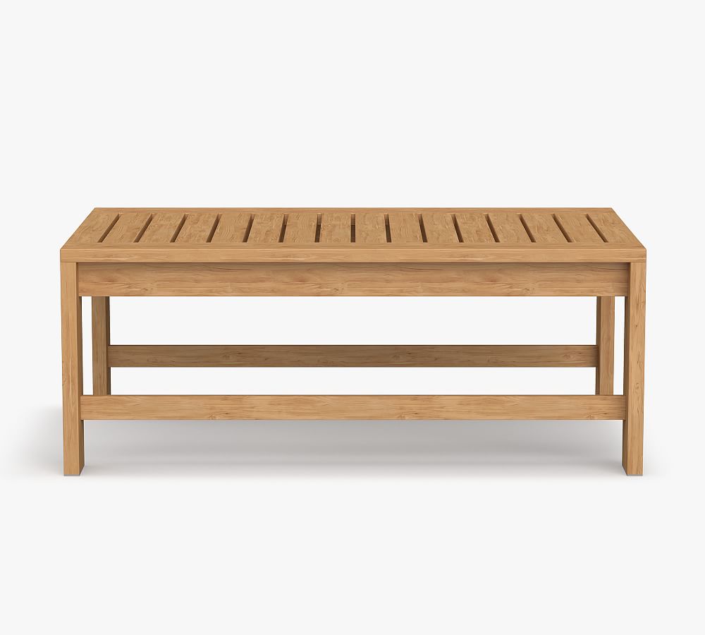 Malibu Teak Outdoor Coffee Table Pottery Barn