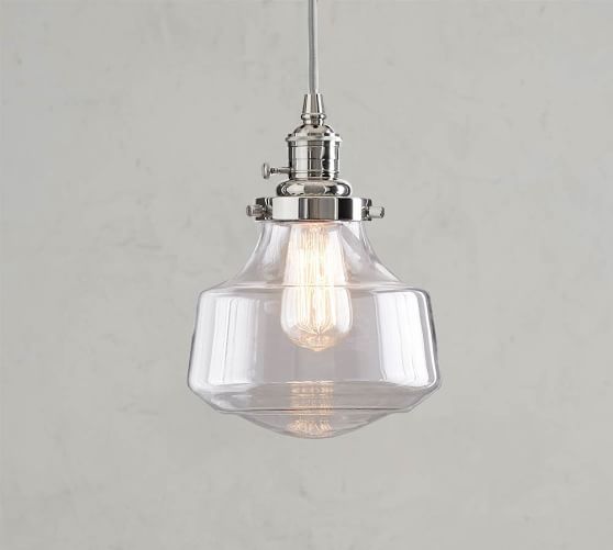 Schoolhouse Glass Cord Pendant | Pottery Barn