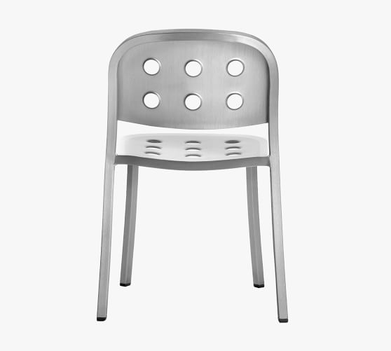 Emeco 1 Inch Aluminum Metal Stacking Dining Chair Pottery Barn