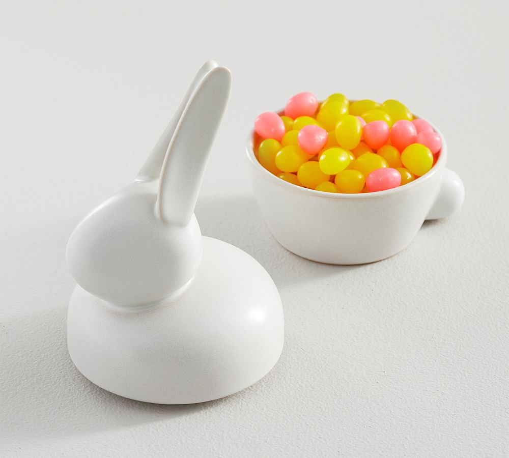 Mason Bunny Lidded Snack Bowl | Pottery Barn