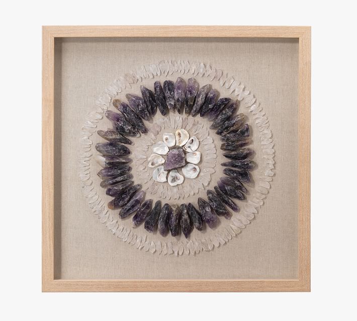 crystal shadow box wall art