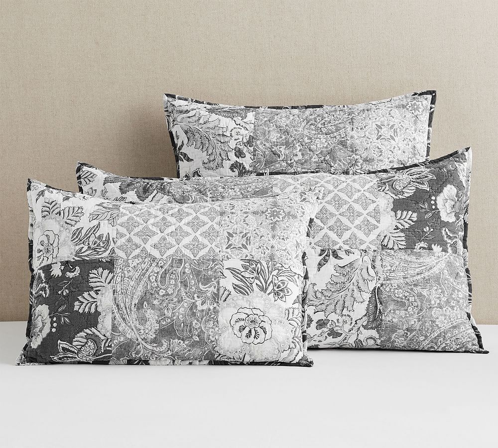 Brinley Patchwork Cotton Shams Pottery Barn