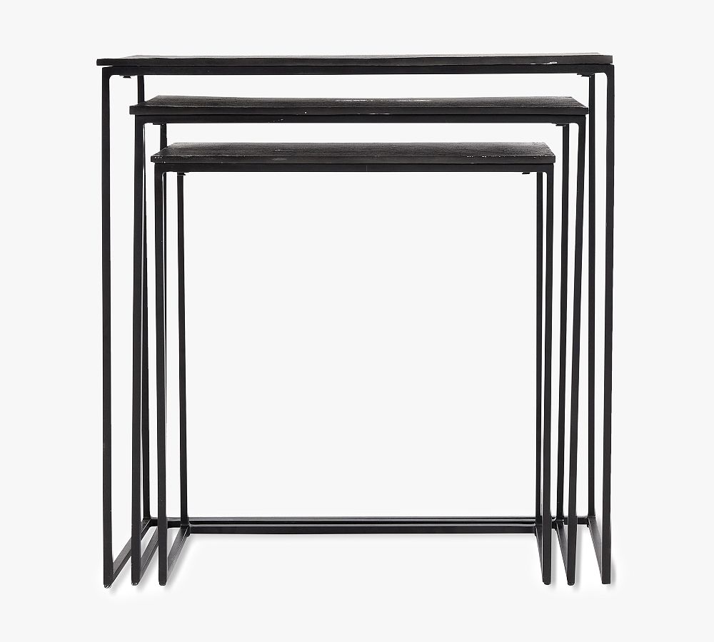 Ophelia Rectangular Metal Nesting Tables Pottery Barn