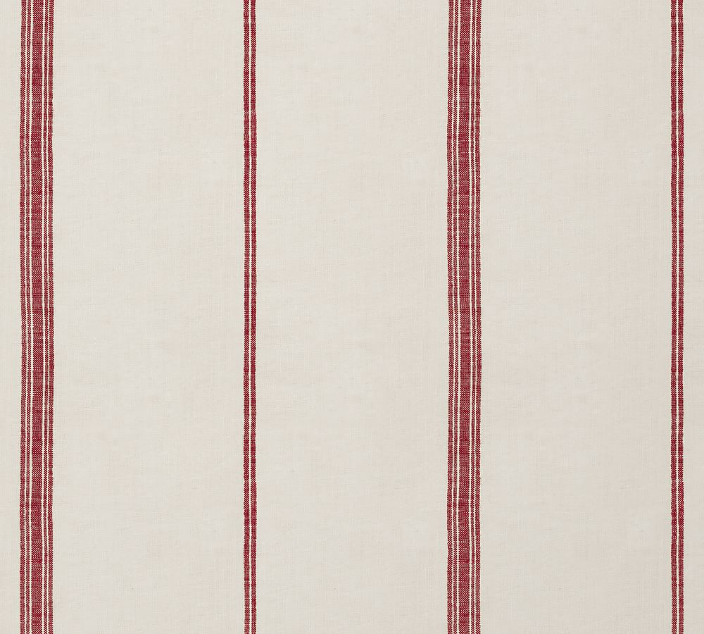 Ticking Striped Wallpaper Pottery Barn