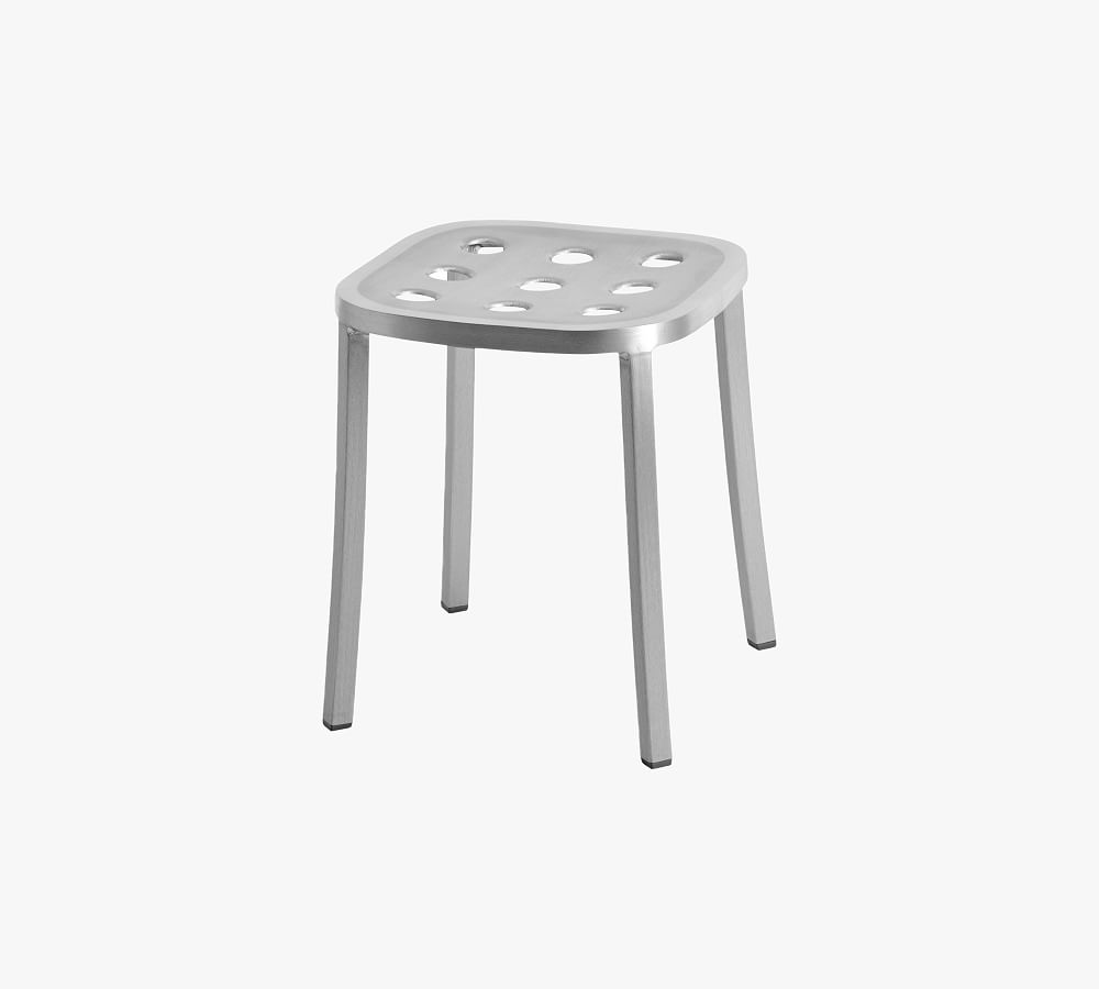 Emeco 1 Inch Aluminum Metal Stool Pottery Barn