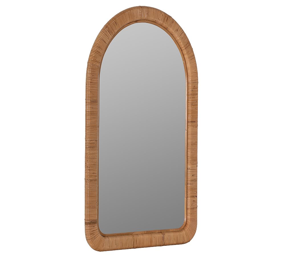 Brooke Rattan Arch Wall Mirror Pottery Barn