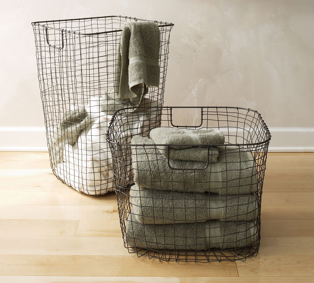 Andrea Storage Basket With Handles Pottery Barn