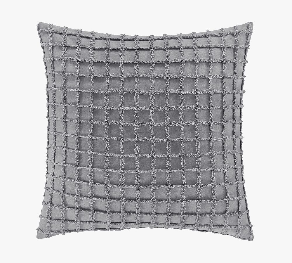 Arlette Cotton Textured Throw Pillow | Pottery Barn