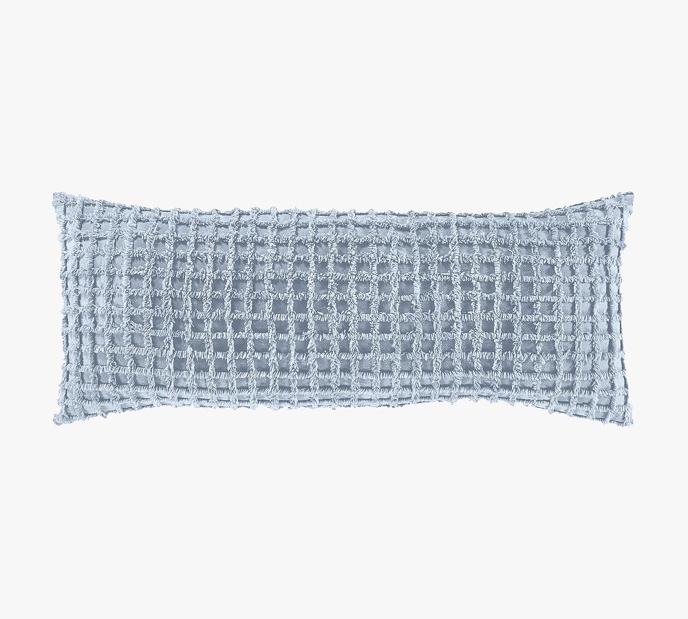 Arlette Cotton Textured Lumbar Throw Pillow Pottery Barn