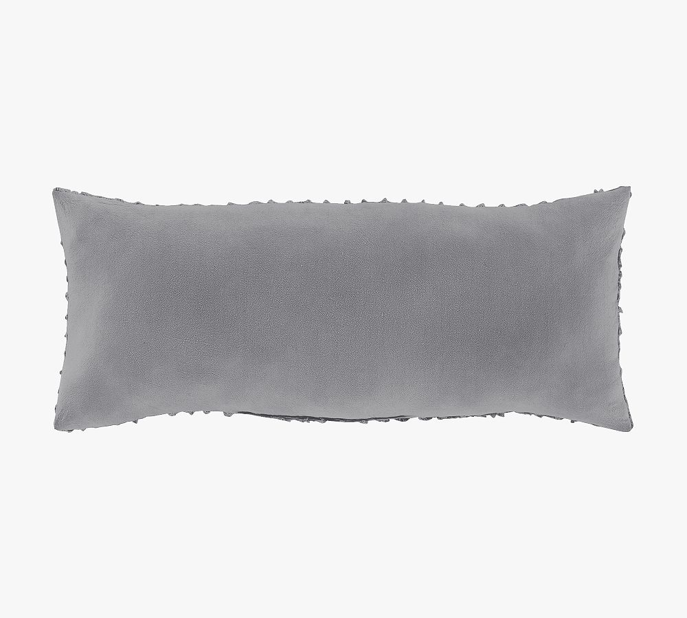 Arlette Cotton Textured Lumbar Throw Pillow Pottery Barn