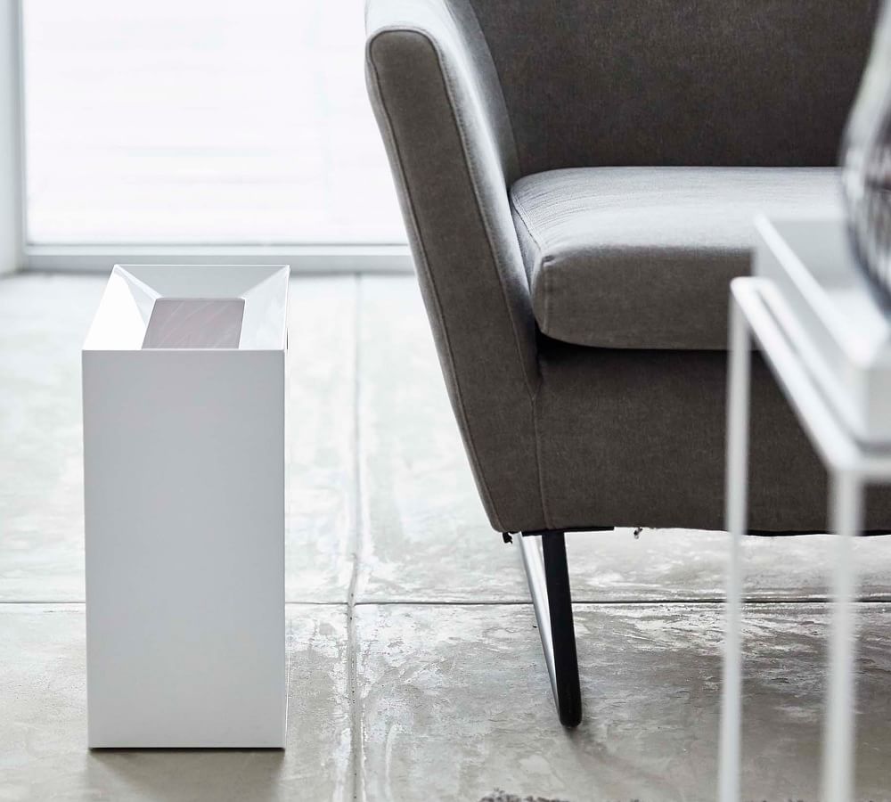 Yamazaki Rectangular Open Top 3.9 Gallon Trash Can | Pottery Barn