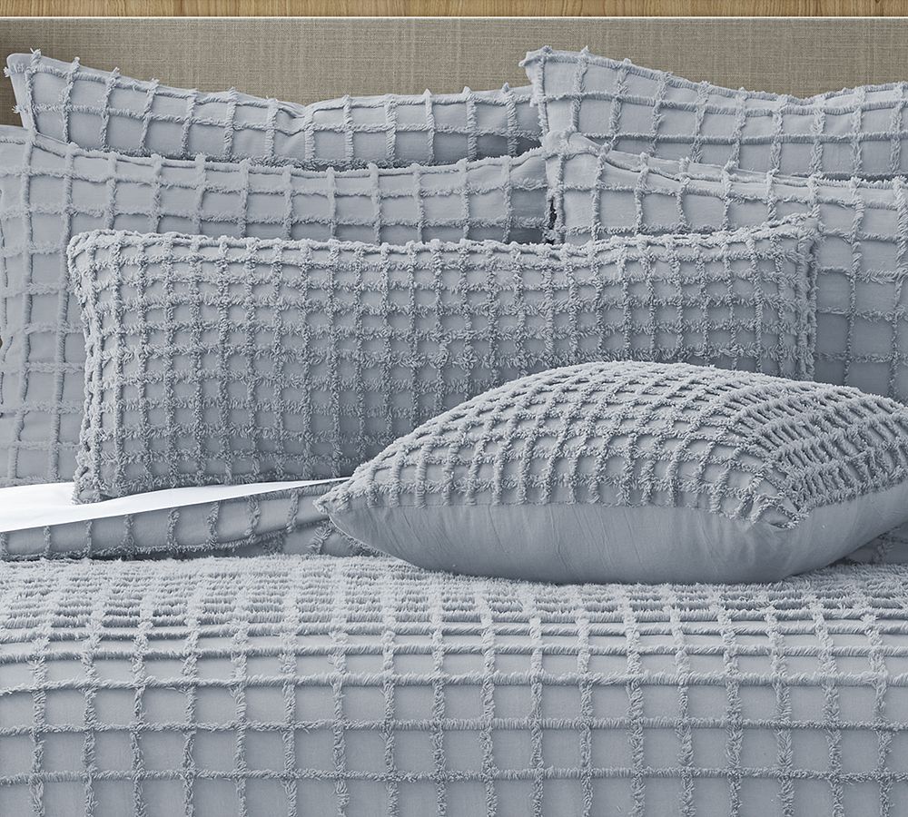 Arlette Cotton Textured Lumbar Throw Pillow Pottery Barn