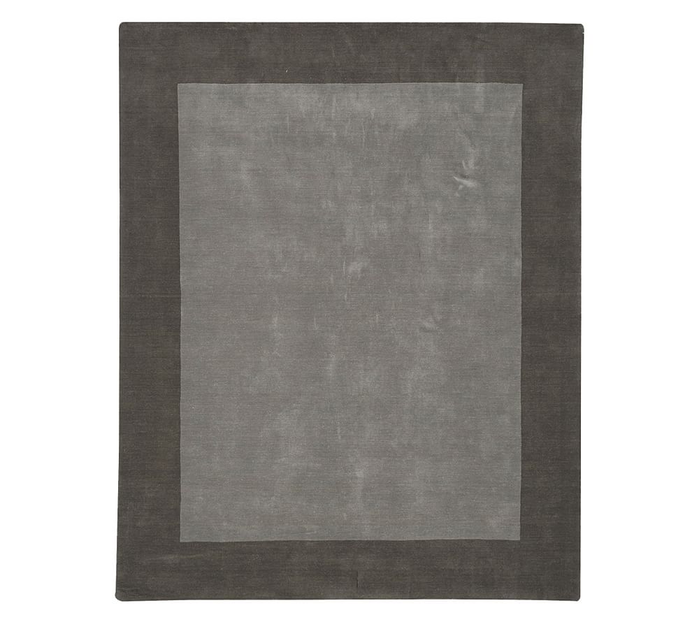 Henley Handwoven Wool Rug Gray Pottery Barn