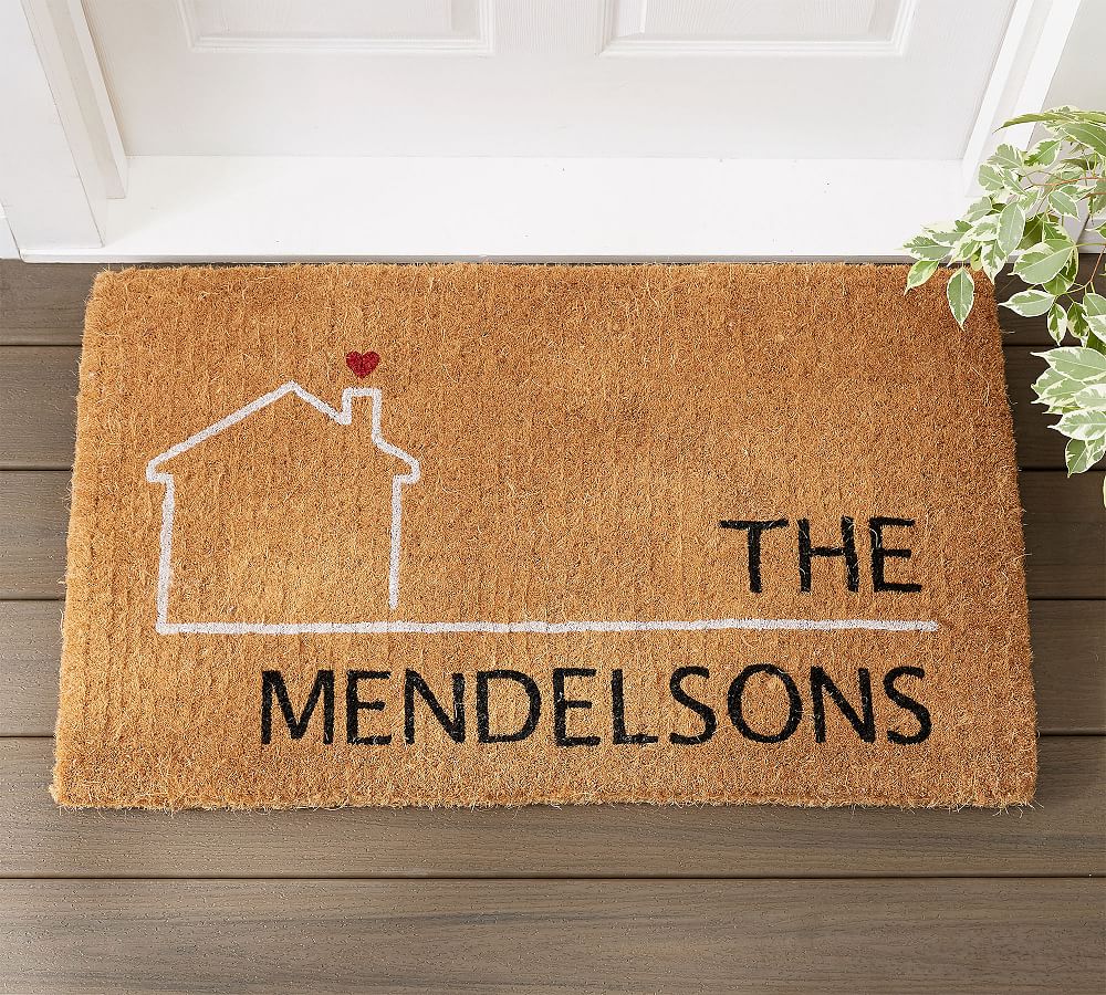 Family Home Personalized Doormat Pottery Barn
