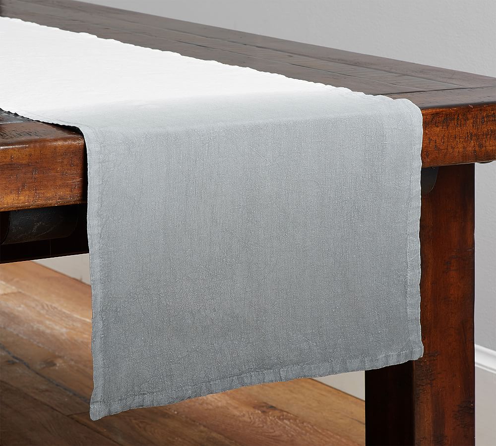 Stevie Ombre Dip Dye Table Runner Pottery Barn