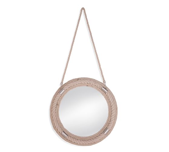 Bombay Round Hanging Mirror 22" x 22" Pottery Barn