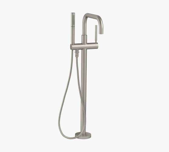 Kohler Purist® Floor Mounted Tub Filler with Handshower Pottery Barn