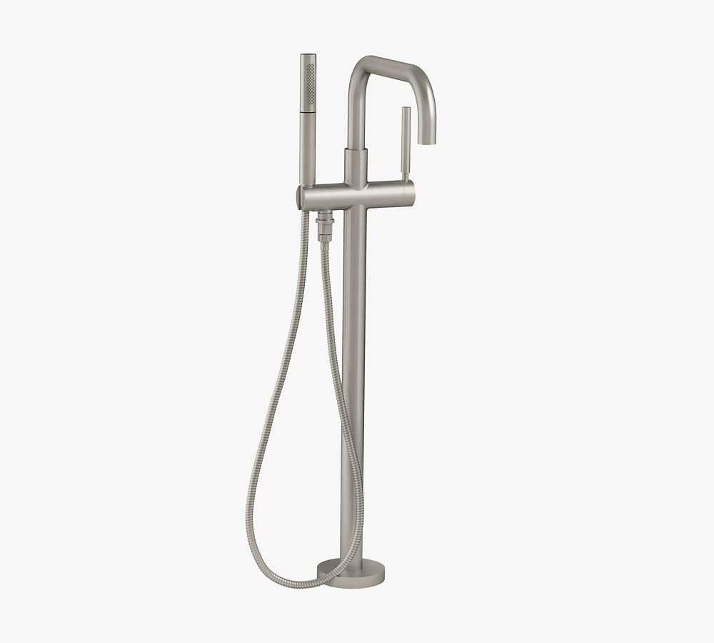 Kohler Purist® Floor Mounted Tub Filler with Handshower Pottery Barn
