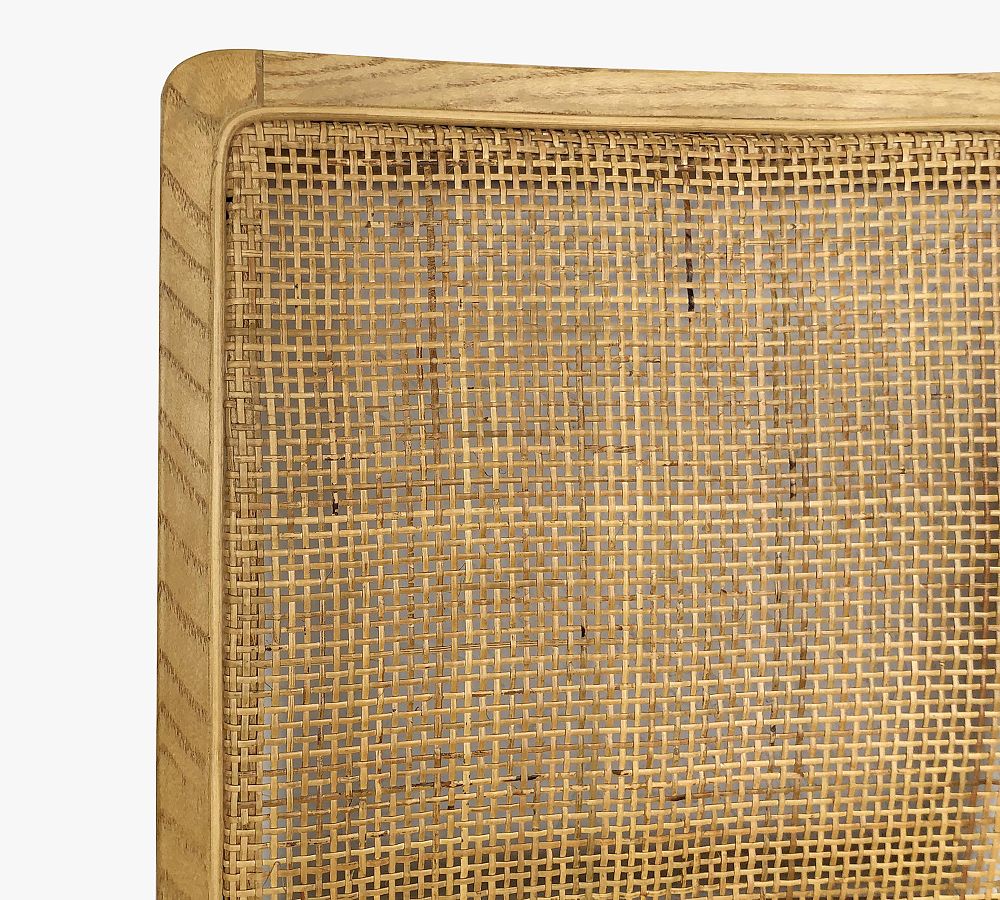 Axl Upholstered Cane Dining Chair Pottery Barn