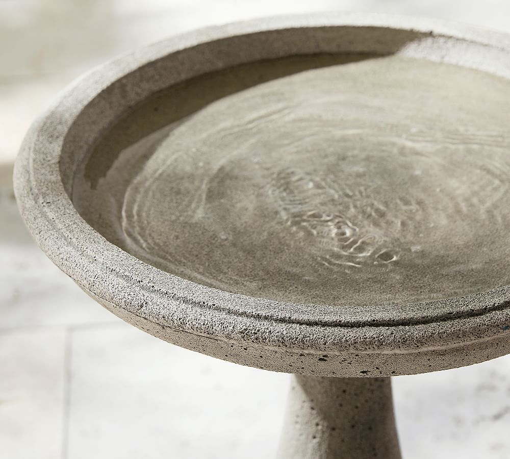 Palermo Concrete Bird Bath Pottery Barn