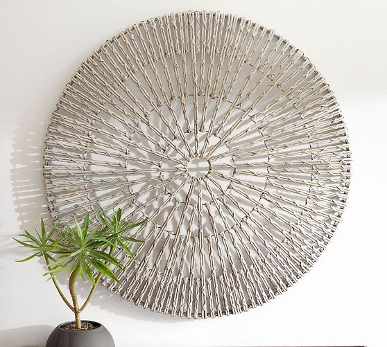 Woven Wheel Wall Art | Wall Decor | Pottery Barn