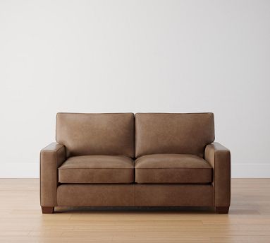 PB Comfort Square Arm Leather Sofa Collection Pottery Barn