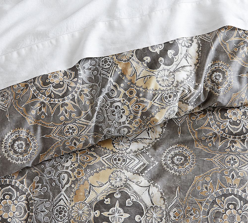 Jacquelyn Medallion Cotton Patterned Duvet Cover & Sham Pottery Barn